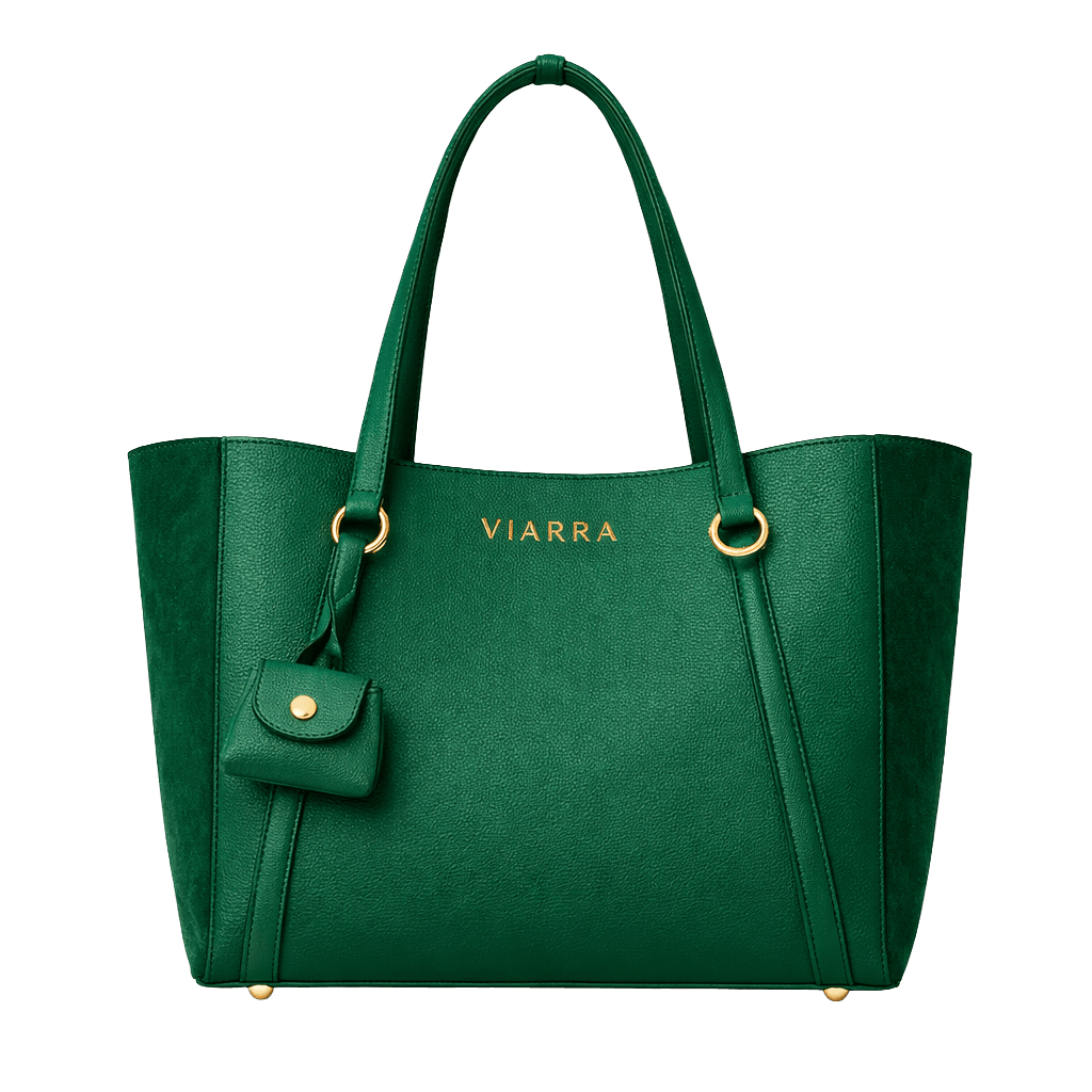 Women's structured tote bag in neutral vegan leather with gold hardware for office and everyday wear — image 1
